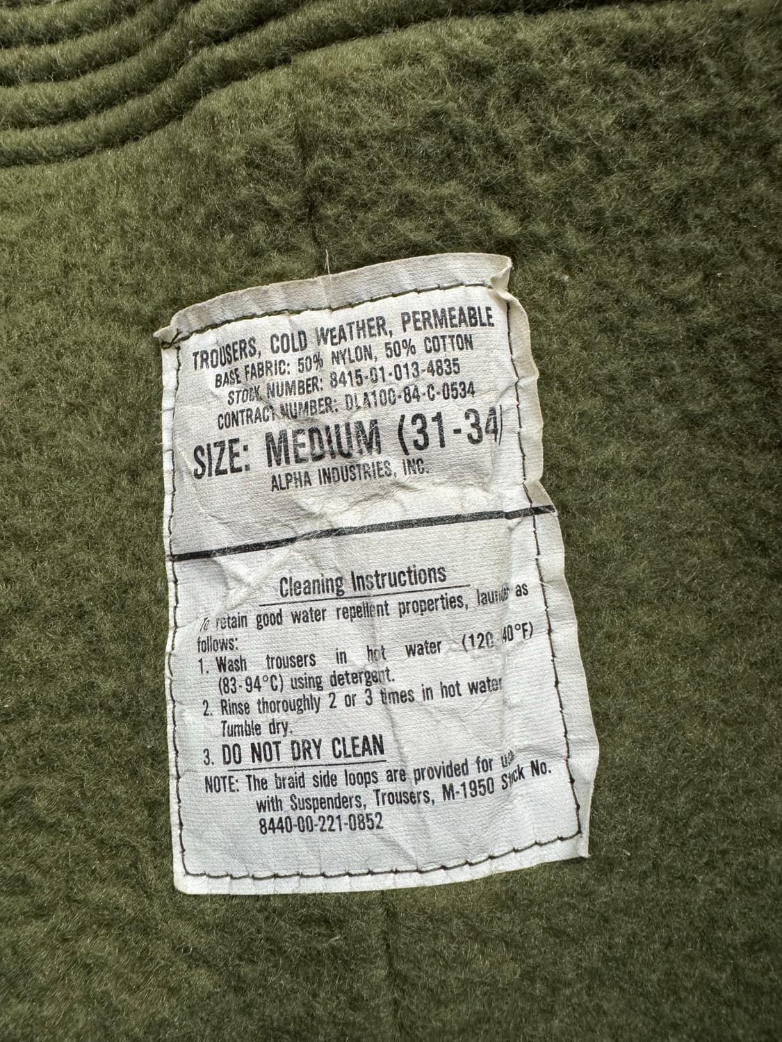 80s U.S NAVY A-2 덱 팬츠  상품이미지4