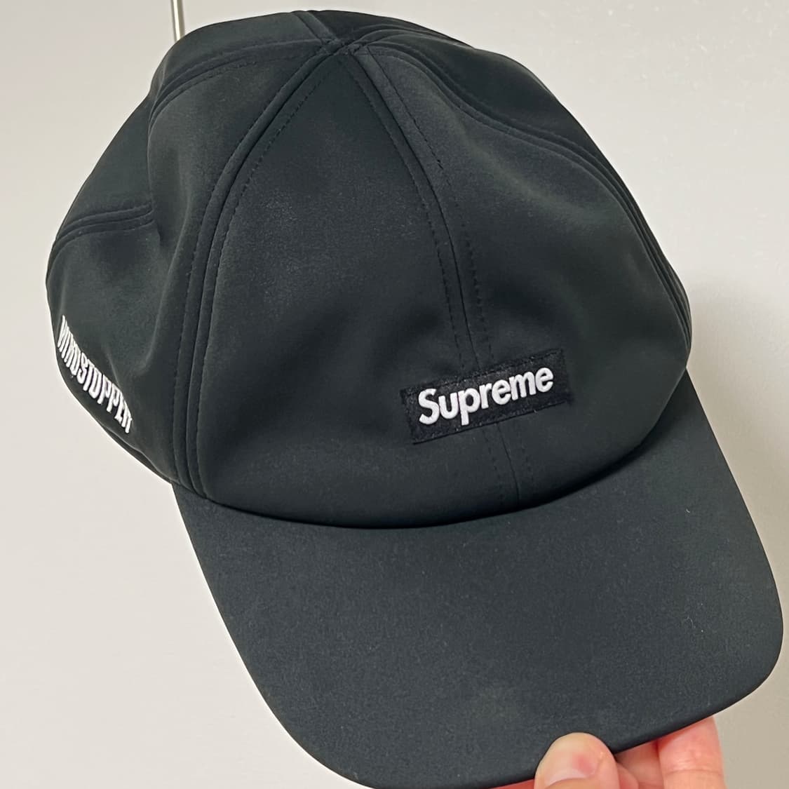 슈프림 22FW 윈드스토퍼 페이스마스크 6-패널 캡 블랙 상품이미지5