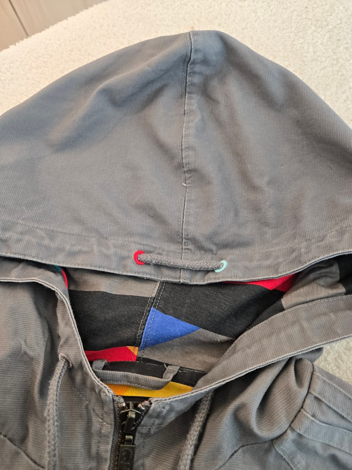 아디다스 후드 집업 워크자켓 그레이 100 상품이미지5