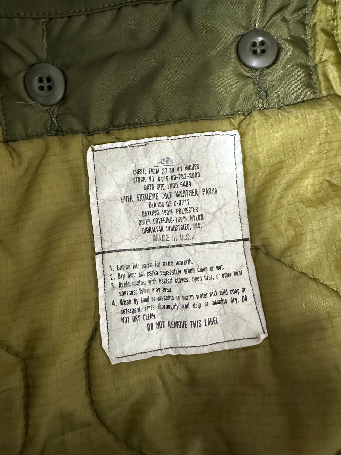 오리지날 개파카 m65 피쉬테일 필드자켓 상품이미지3