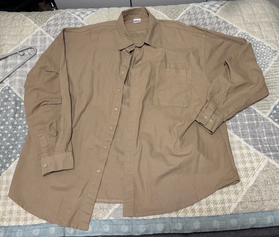 <새것> [L] 제멋 오버핏 셔츠 베이지 상품이미지8