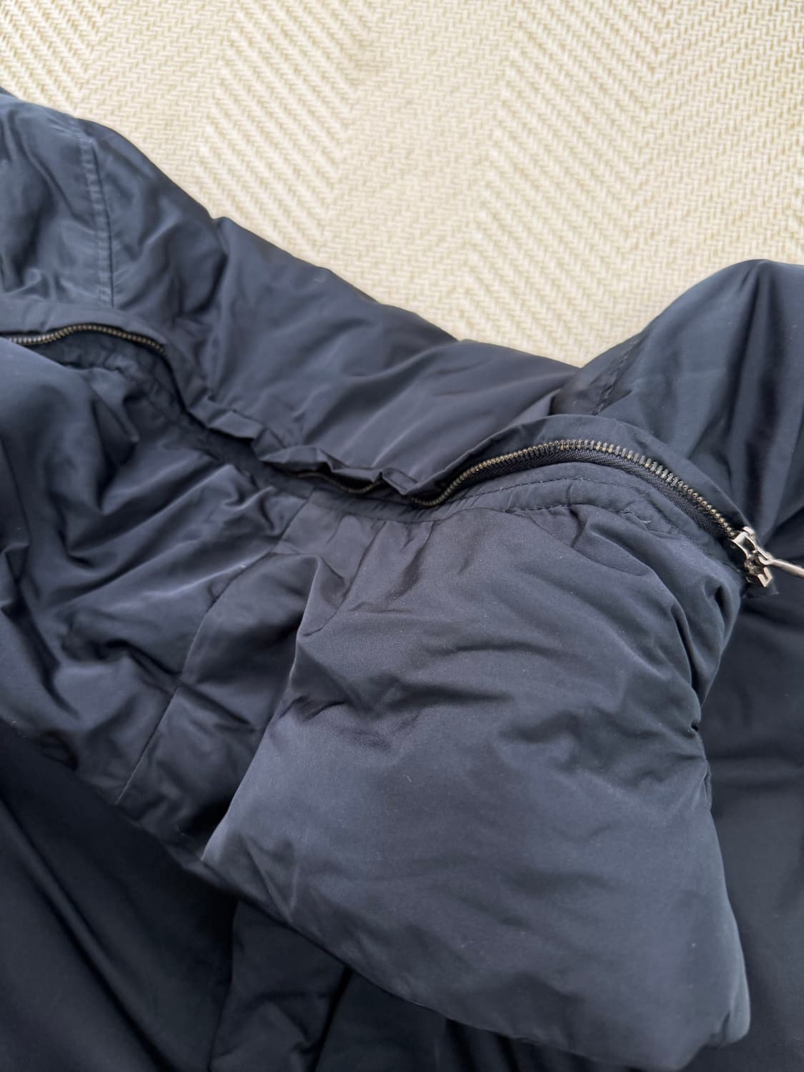 정품) LANVIN 랑방 한섬 블랙 구스패딩 82 상품이미지6