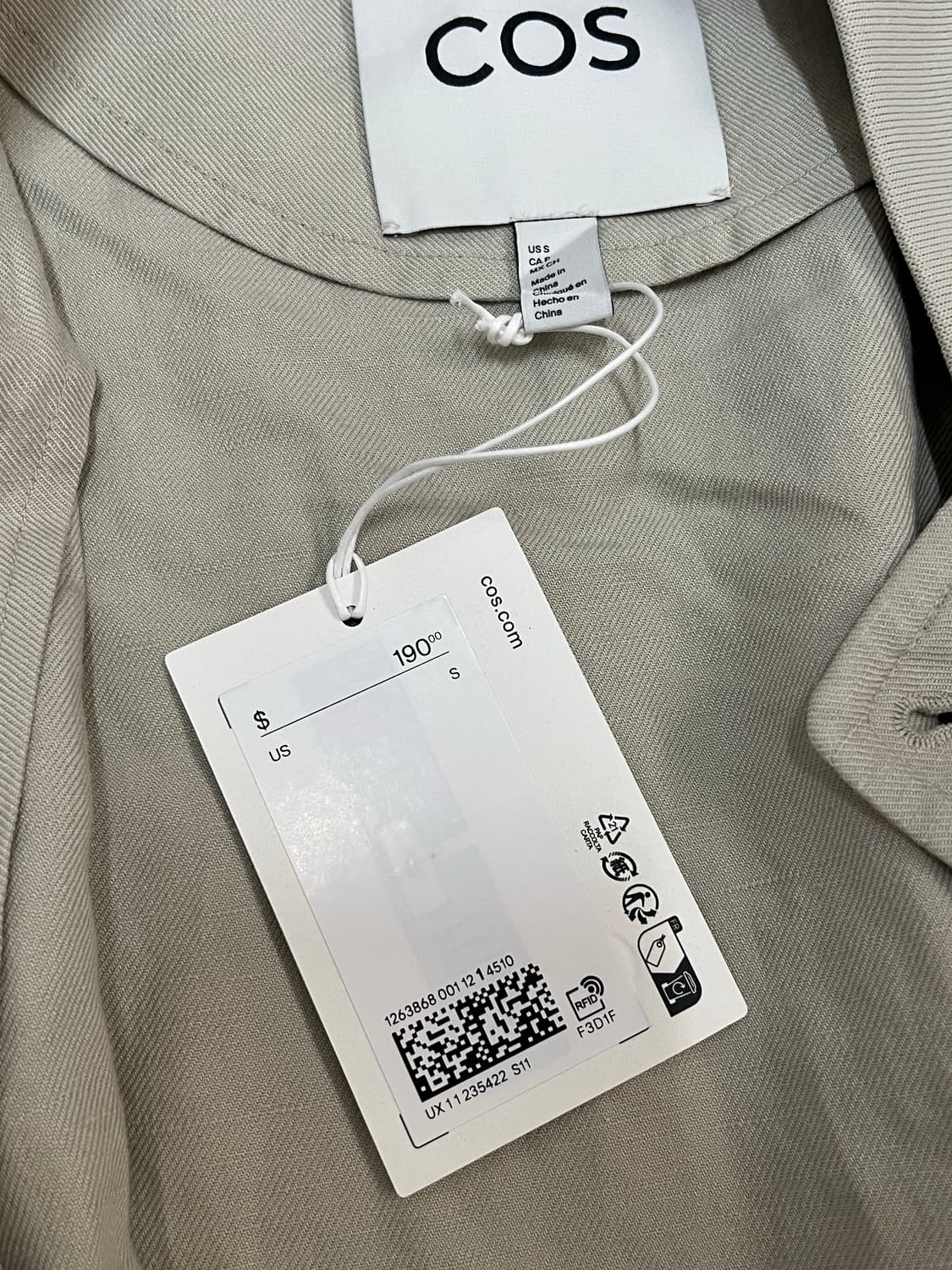 cos 코스 린넨자켓 small 상품이미지3