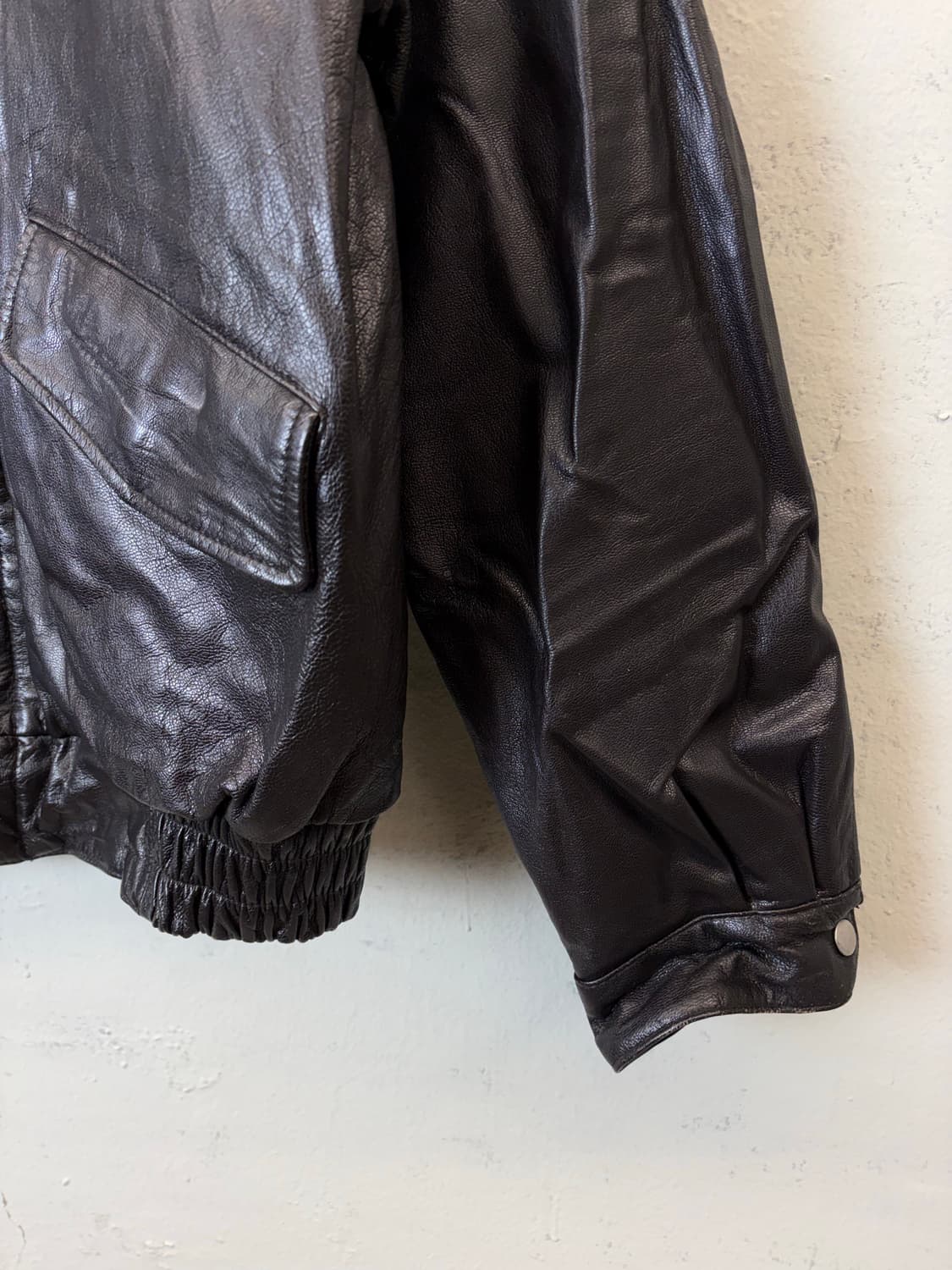 국군 조종사 리얼레더 자켓 상품이미지4