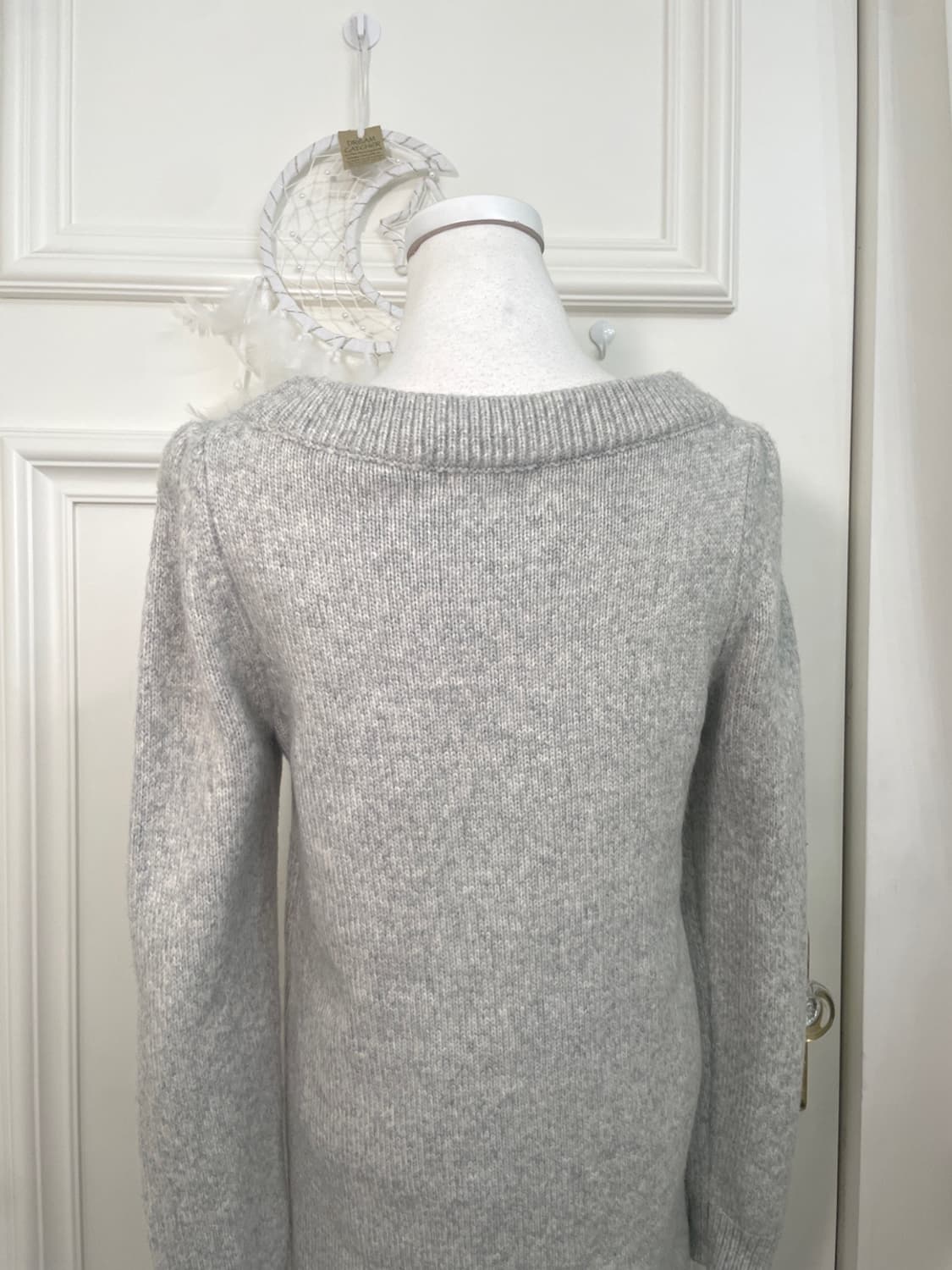 FEROUX beads point puff soft midi sweate 상품이미지4