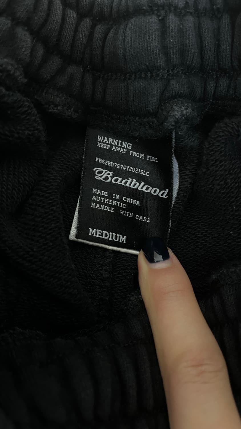 배드블러드 로고 2way 조거 트라우져 블랙 M 상품이미지3