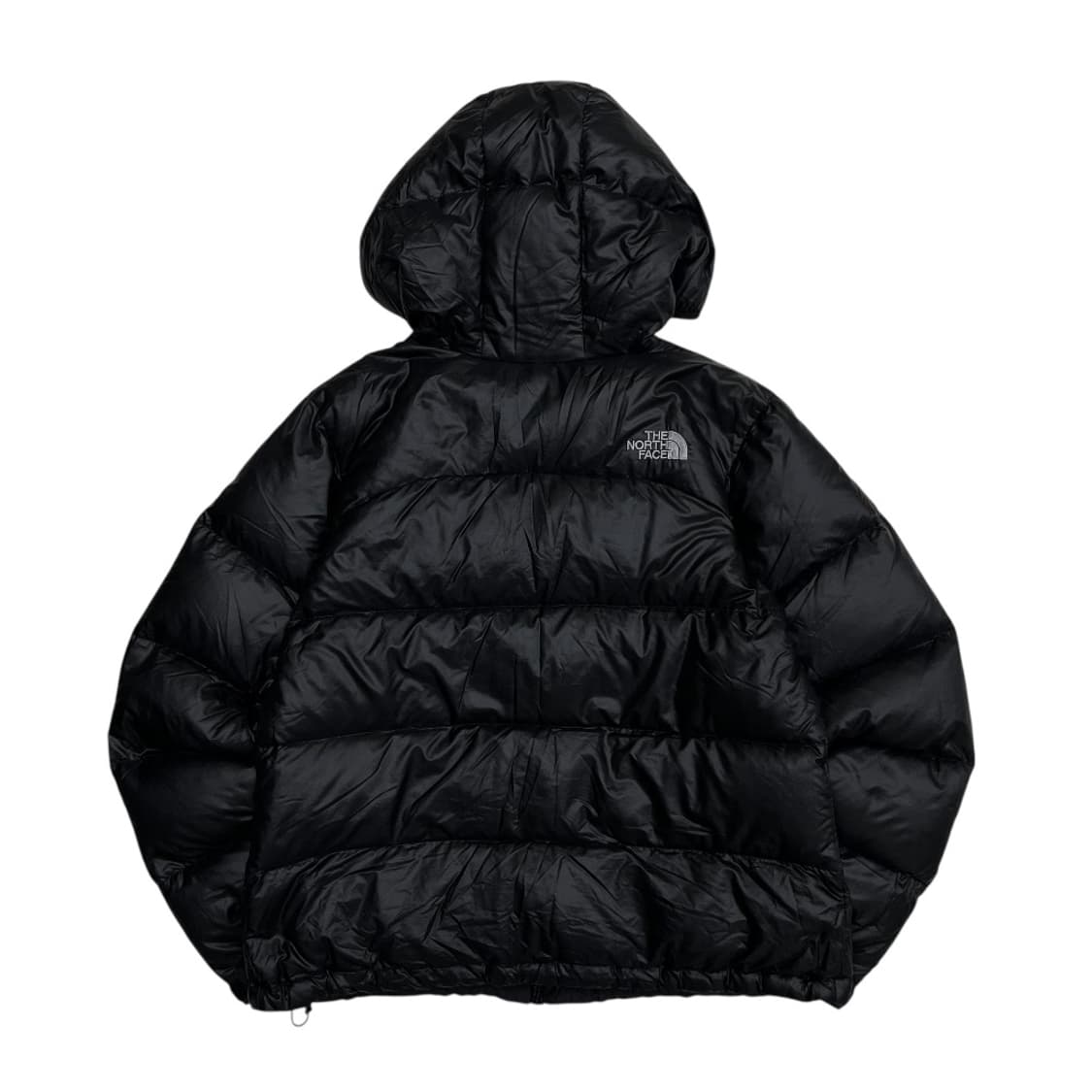 노스페이스 로고 블랙 후드패딩 90 상품이미지3