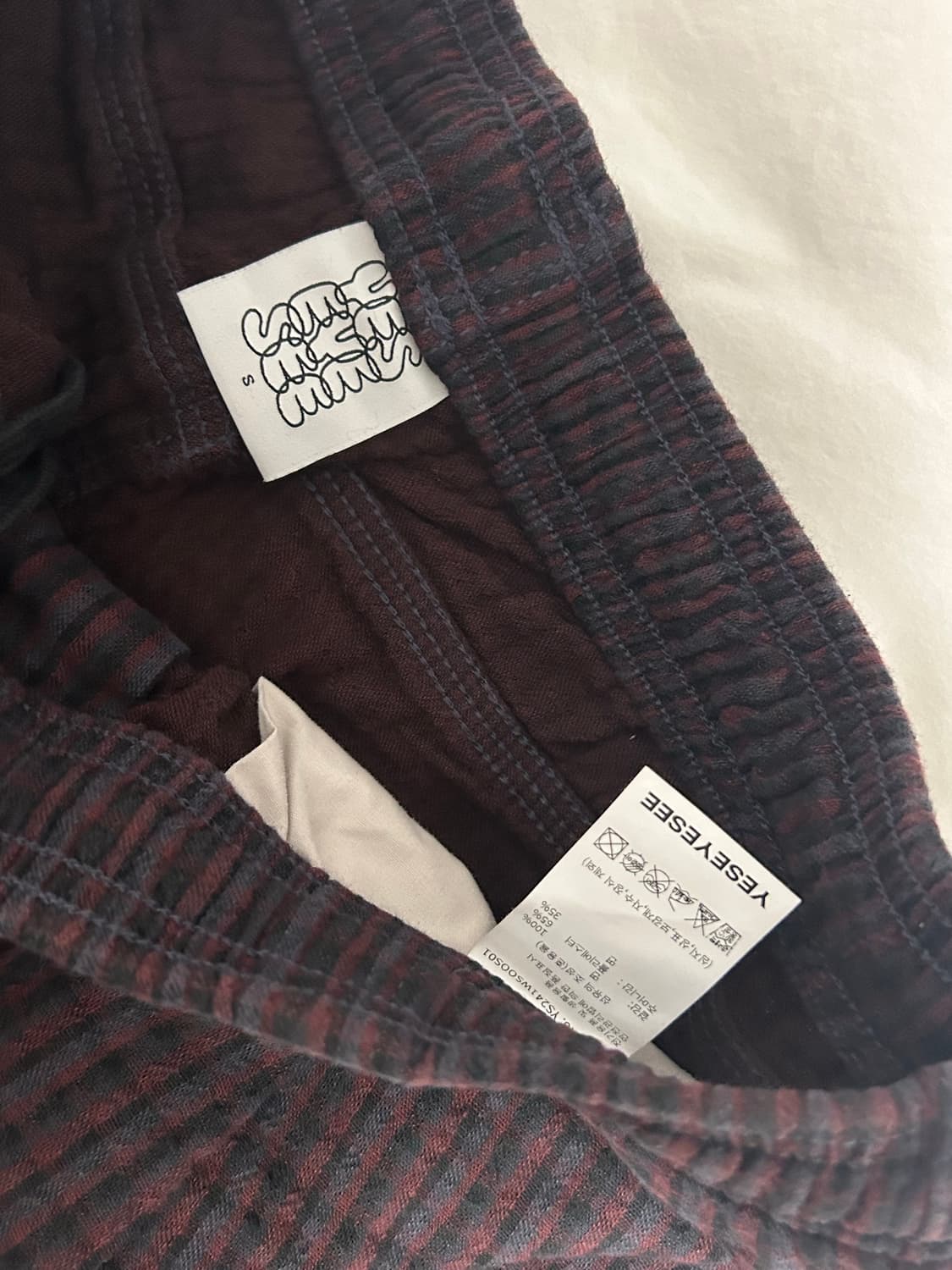 Yeseyesee check plannel shorts 상품이미지3