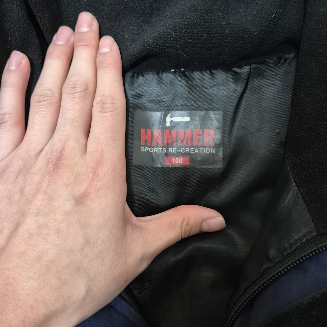 해머 자수로고 다운 패딩 점퍼 상품이미지5