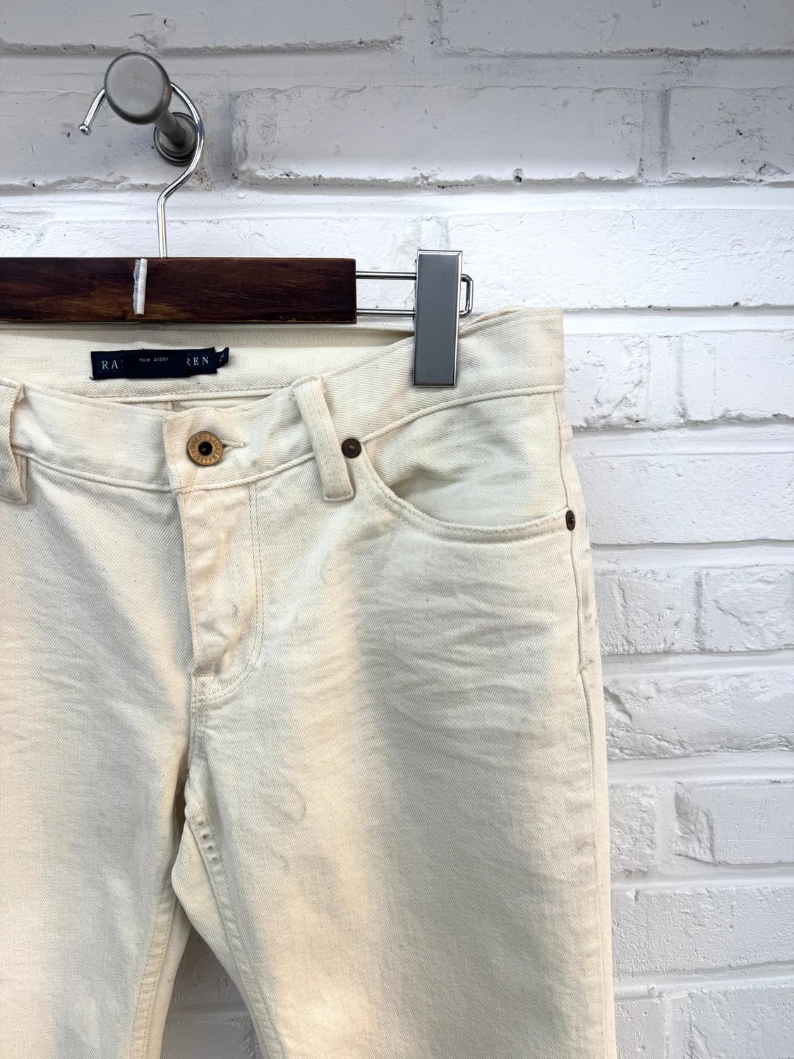 로렌 랄프로렌 블루 라벨 화이트 데님 진 상품이미지4