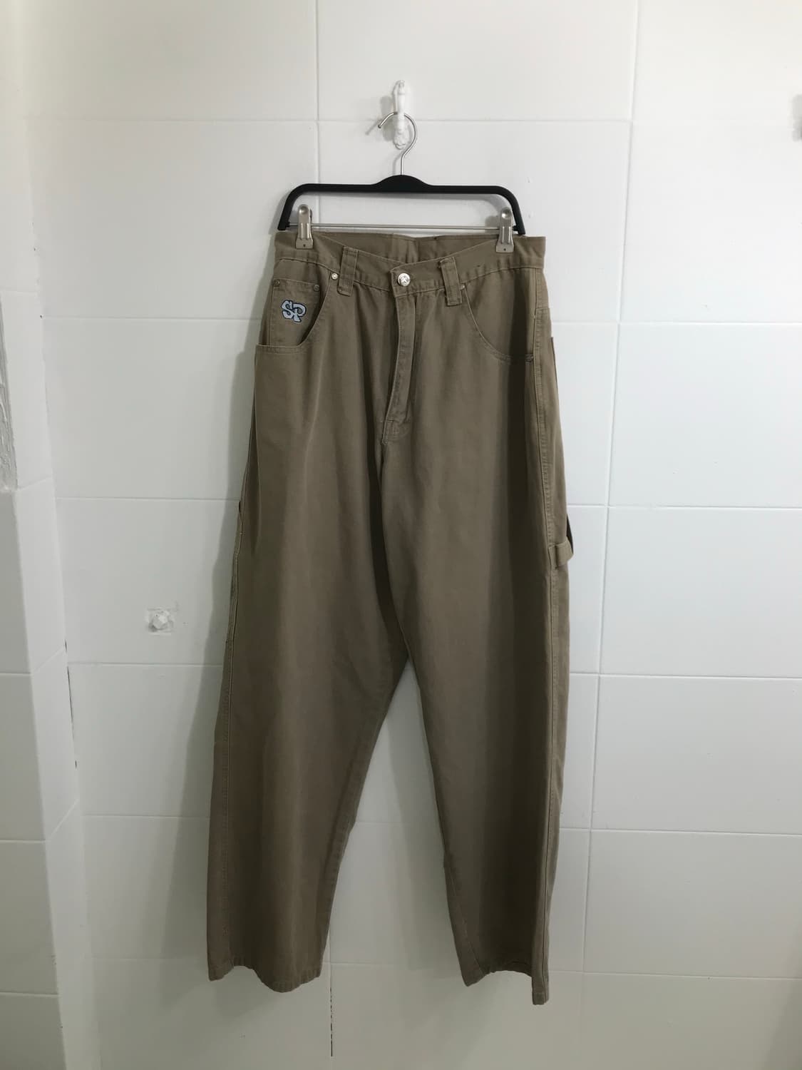 Southpolo jeans 베이지 힙합 카펜터 벌룬 팬츠 상품이미지4