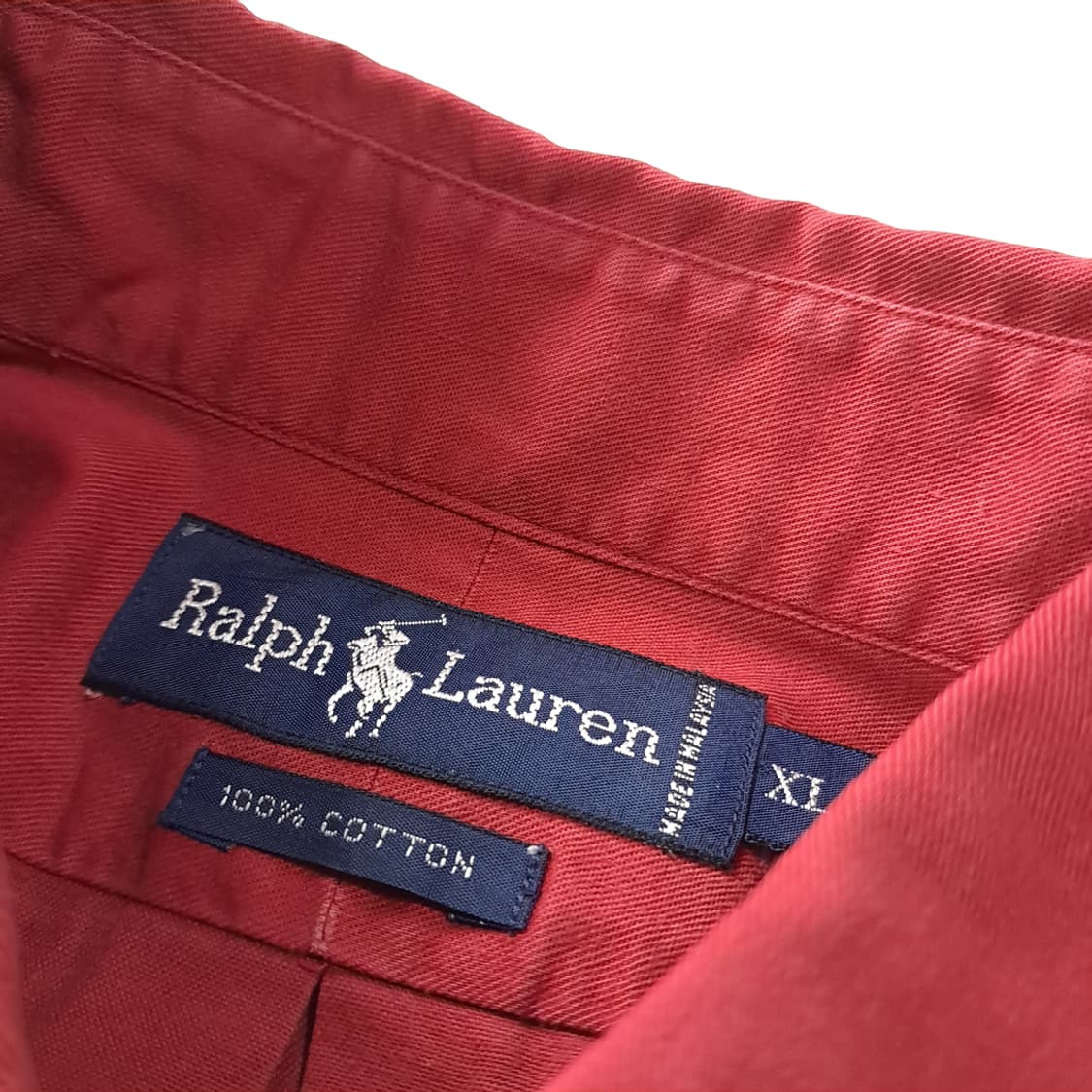 CK167 XL 폴로 90s 테라코타 골프크레스트 앰블럼 반팔 셔츠 남 상품이미지3