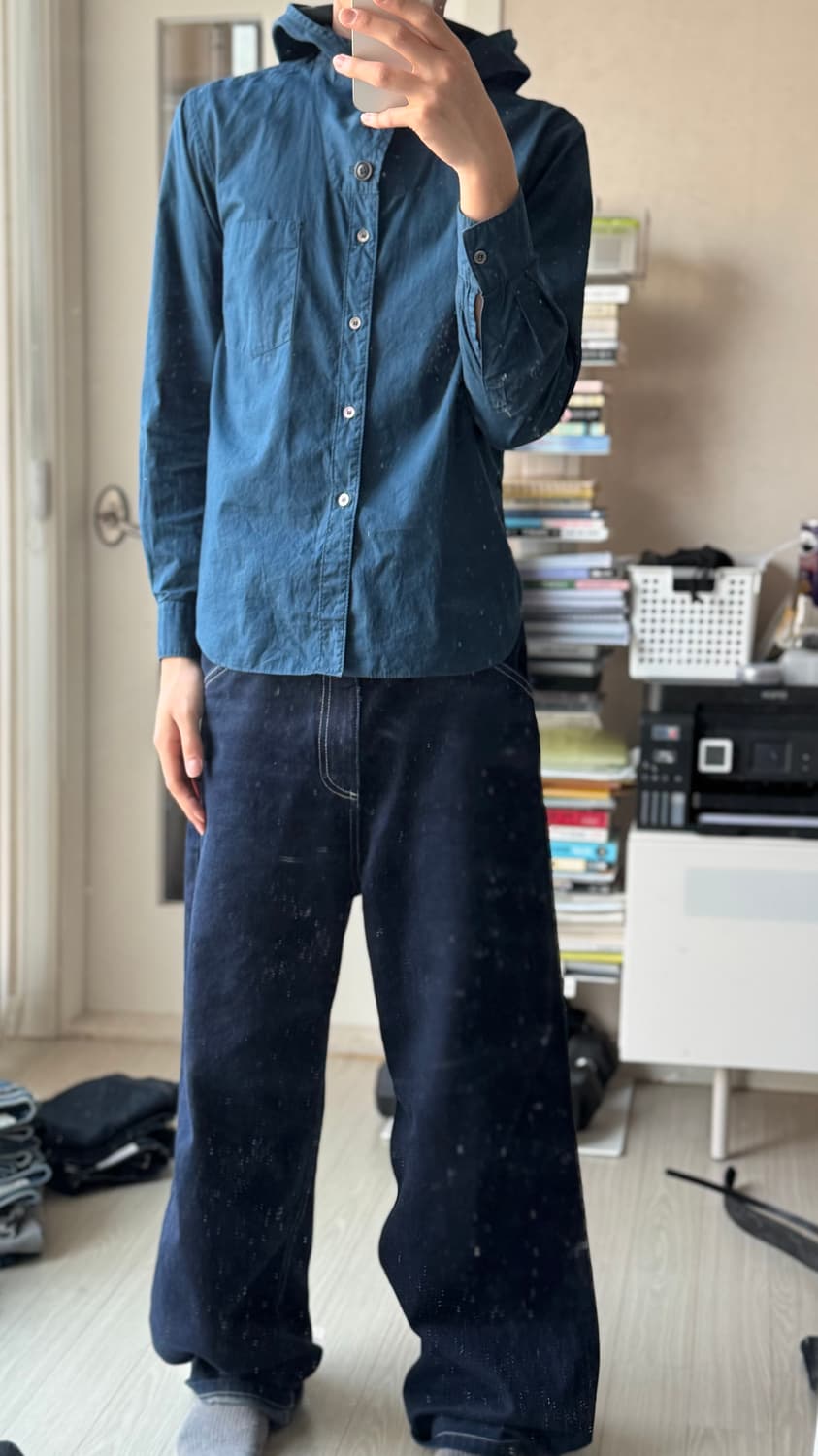 꼼데가르송 옴므 플러스 후드 셔츠 자켓 xs 상품이미지1