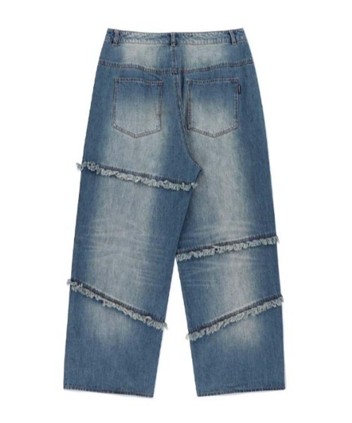 로맨틱크라운 와이드 진 데님 청바지 XL 상품이미지4