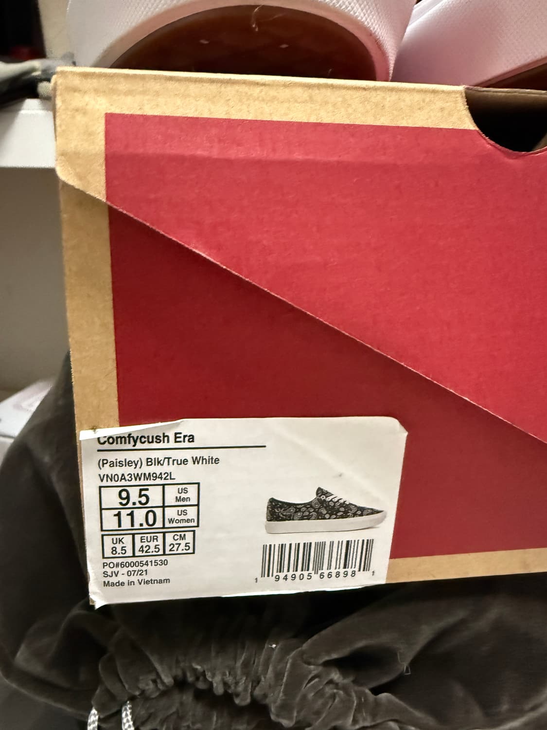 반스 컴피쿠시 에라 블랙/화이트 상품이미지2