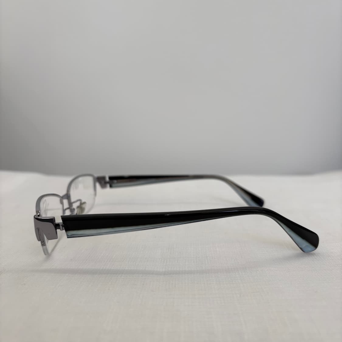 KISHMOTO 실버 반무테 빈티지안경 상품이미지4