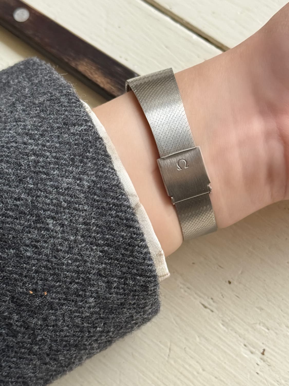 정품 빈티지 오메가 드빌 엘립스 스틸 시계 상품이미지2