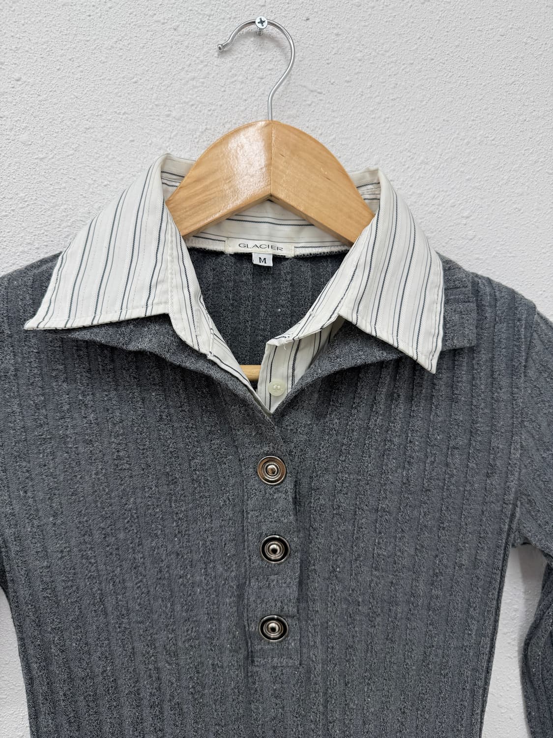 빈티지 GLACIER 레이어드 셔츠 블라우스 상품이미지5