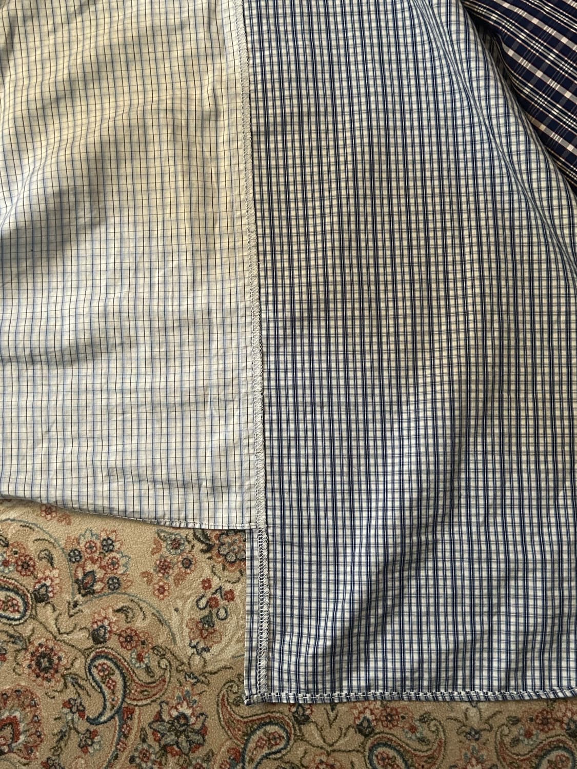 꼼데가르송 블루 체크 셔츠 상품이미지2