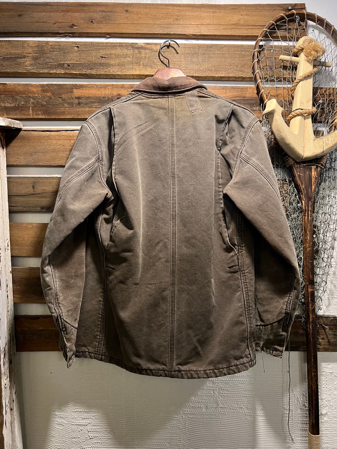 [M]칼하트 USA 빈티지 워싱 블랭킷 라이닝 다크브라운 초어 자켓 상품이미지8