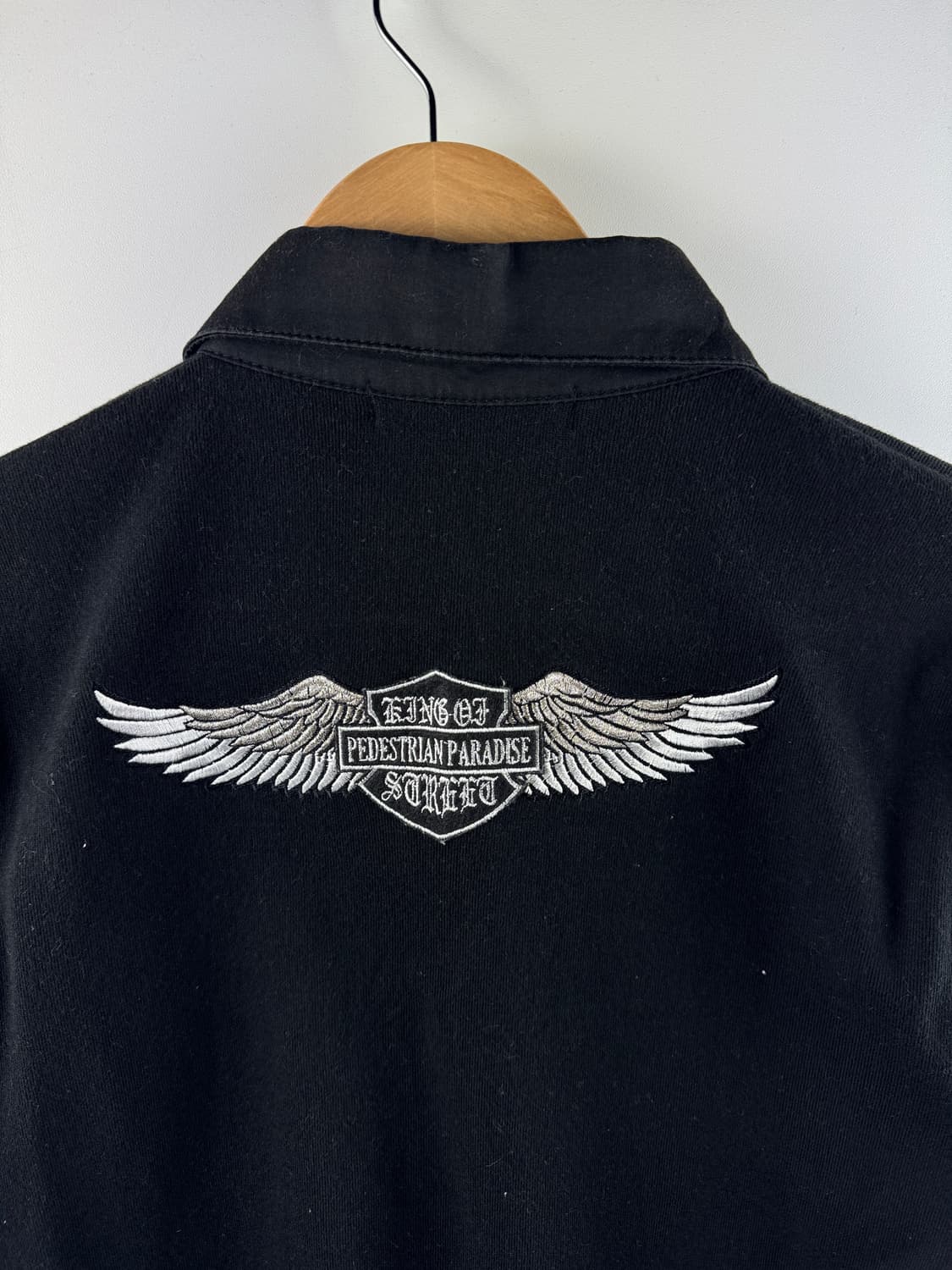 JPN Y2K 레터링 자수 슬리브1804 상품이미지4