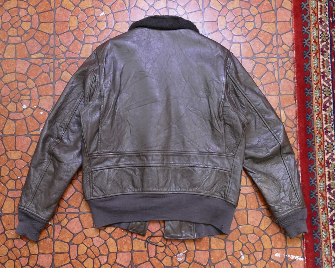 [L] 1976년 미해군 US Navy G-1 플라이트 자켓 오리지널 상품이미지4