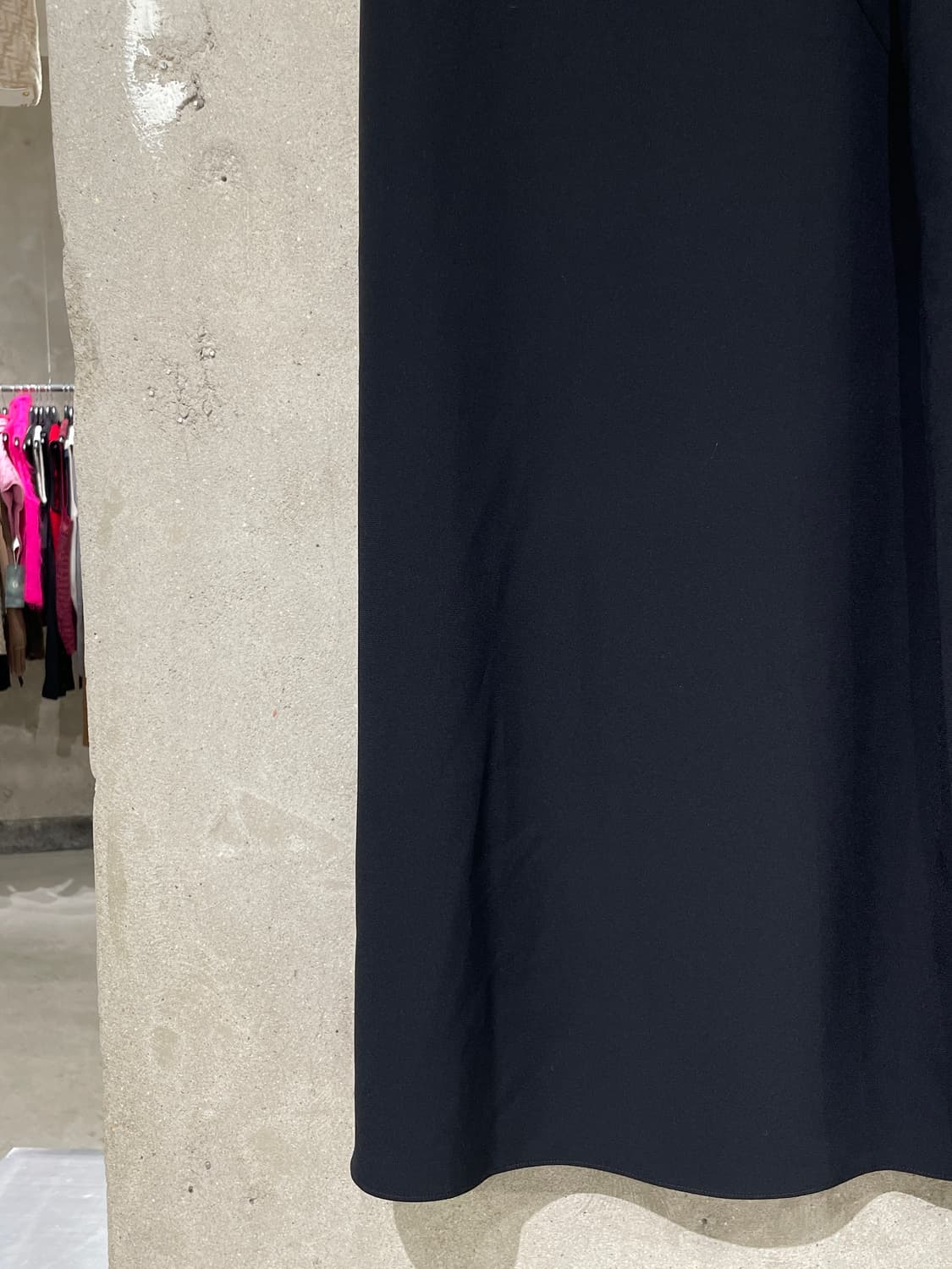 메종 마르지엘라 1 블랙 백스티치 컷 아웃 트리아세테이트 드레스 상품이미지4