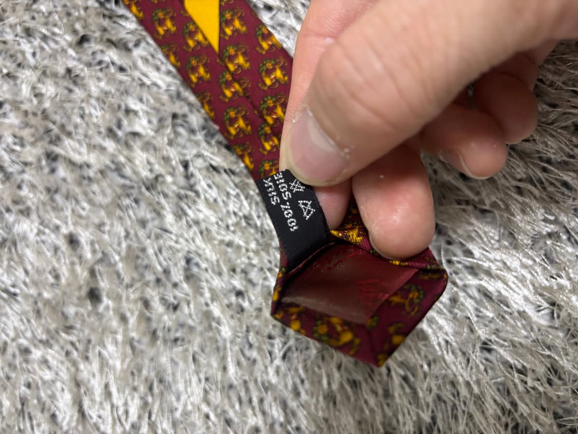 이태리제 페라가모 실크 넥타이 상품이미지5