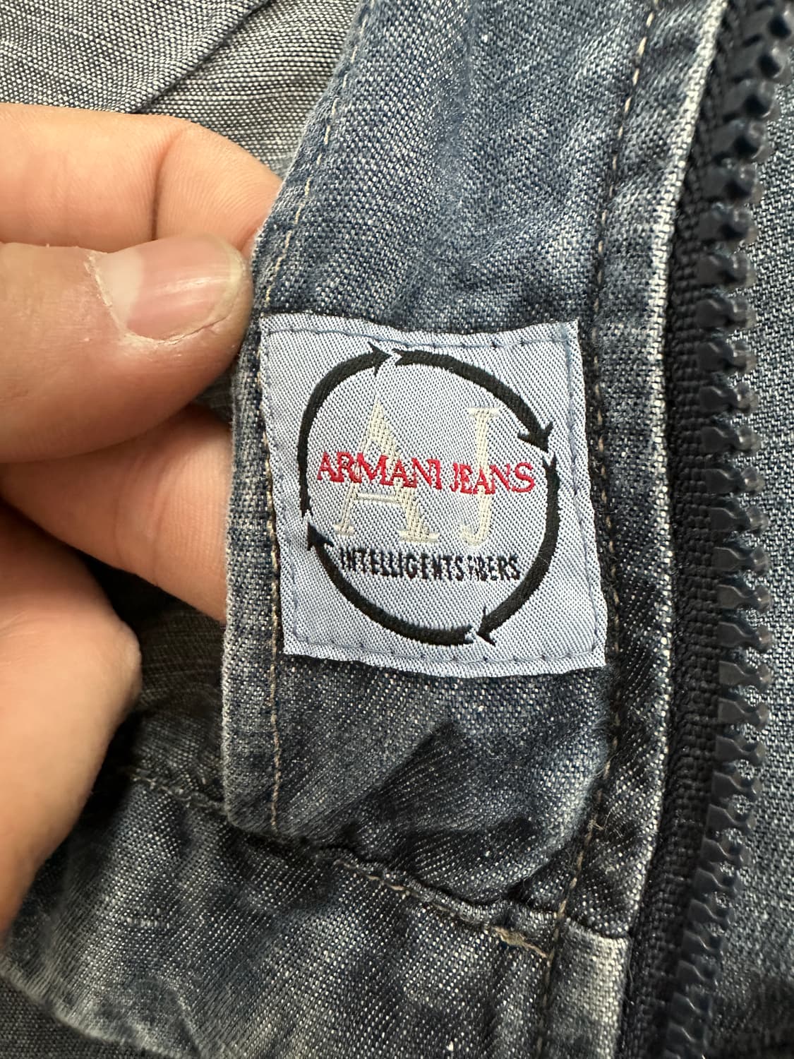 90s Armani Jeans 데님 집업 자켓 50 상품이미지8