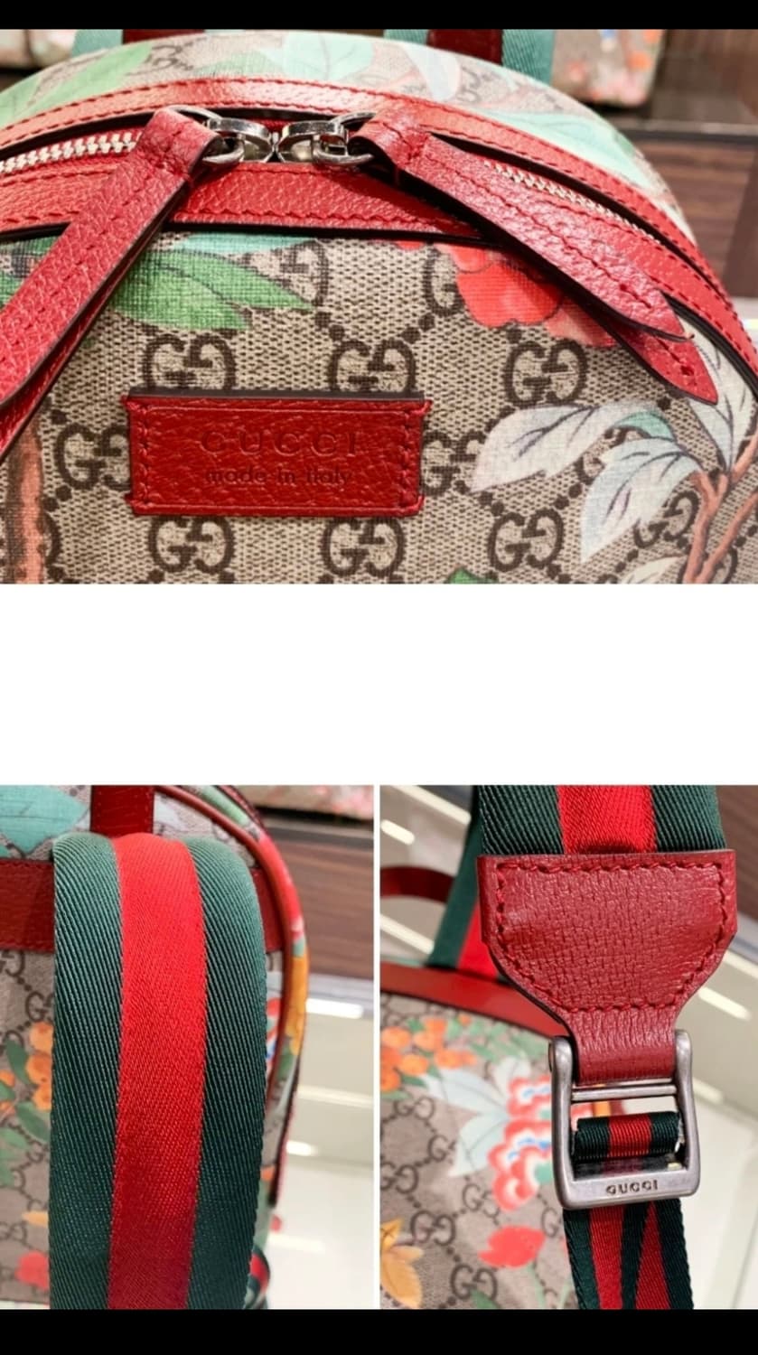 구찌 정품 GG 슈프림 새 프린트 백팩 상품이미지7