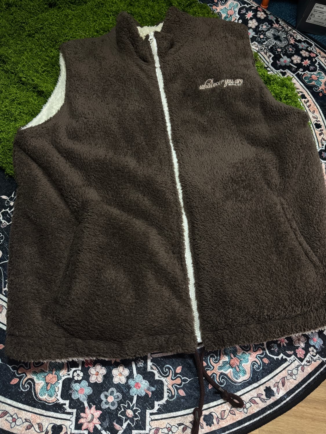 WV 리버시블 플리스 슬리브리스 집업 상품이미지1