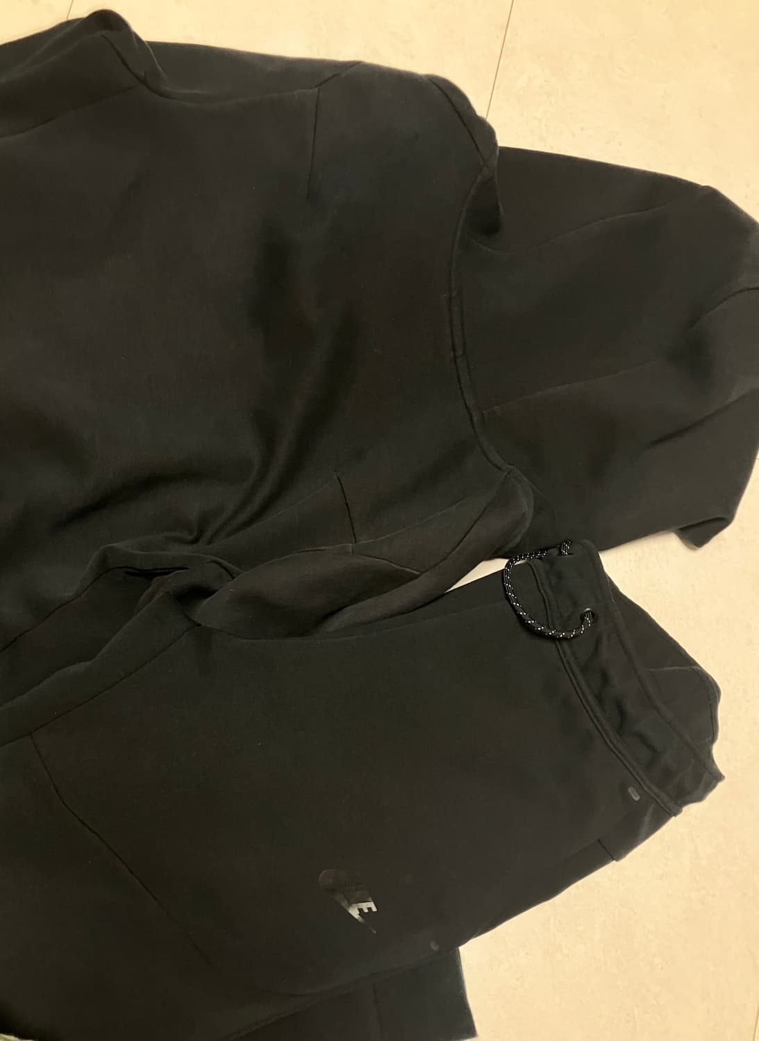 테크팩 블랙 상하의 세트 S 상품이미지4