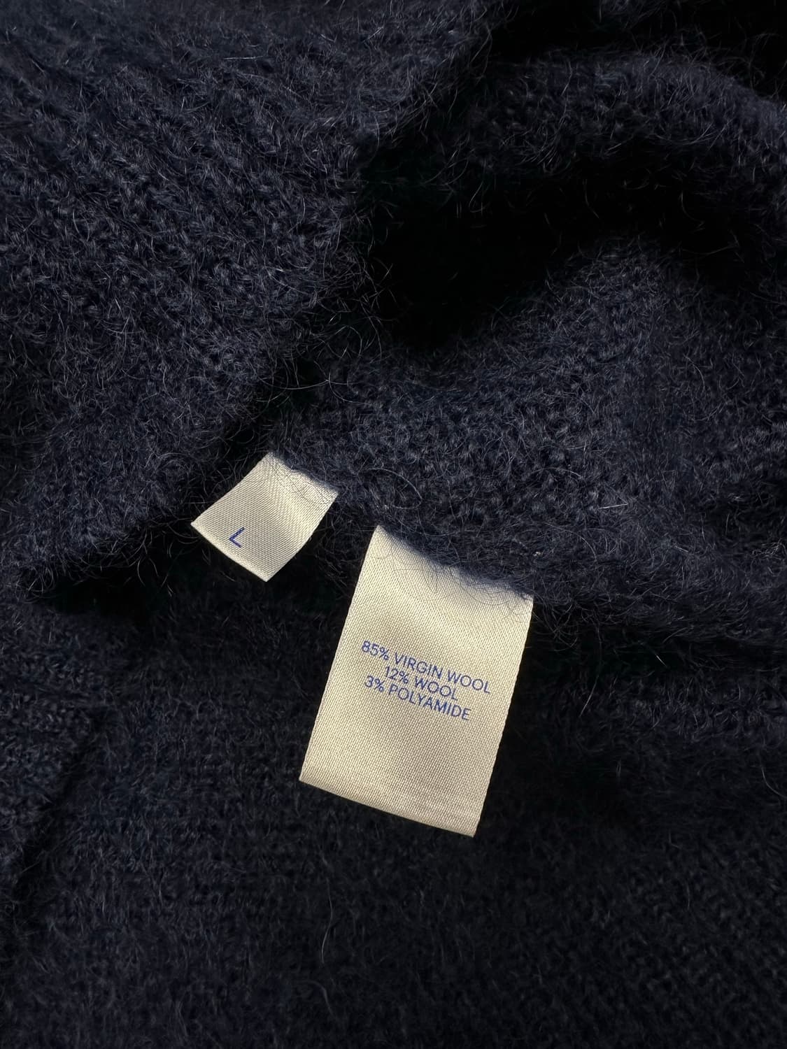 RAEY 네이비 울 니트 L 상품이미지3