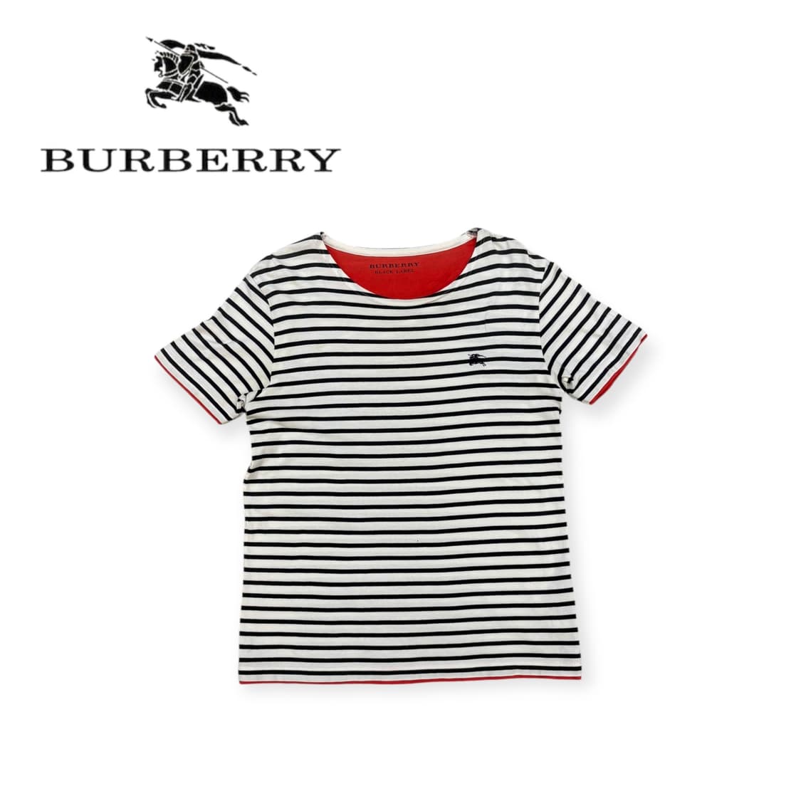 버버리 블랙라벨 스트라이프 반팔 상품이미지1