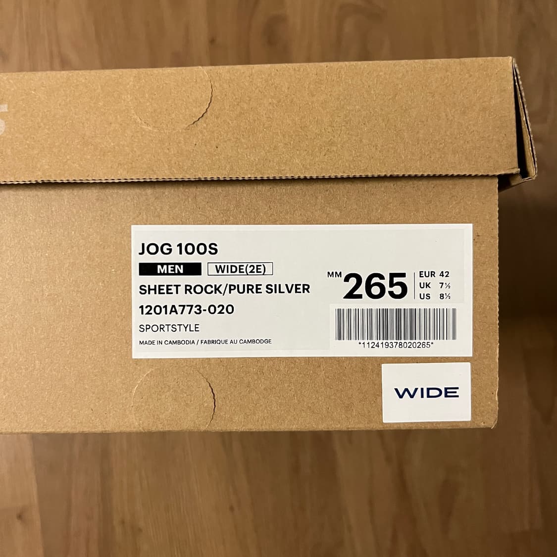 아식스 조그 100 S 시트락 퓨어실버 (265) 상품이미지2