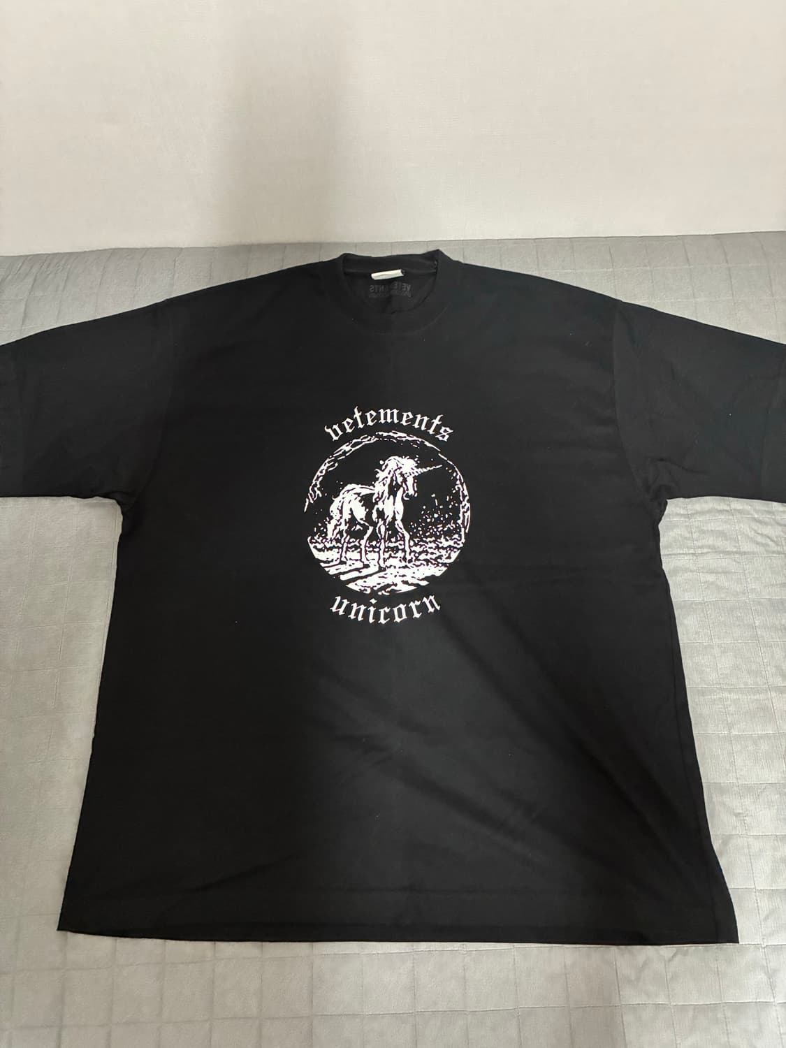 [M] 베트멍 더블 유니콘 반팔 티셔츠 블랙 상품이미지1