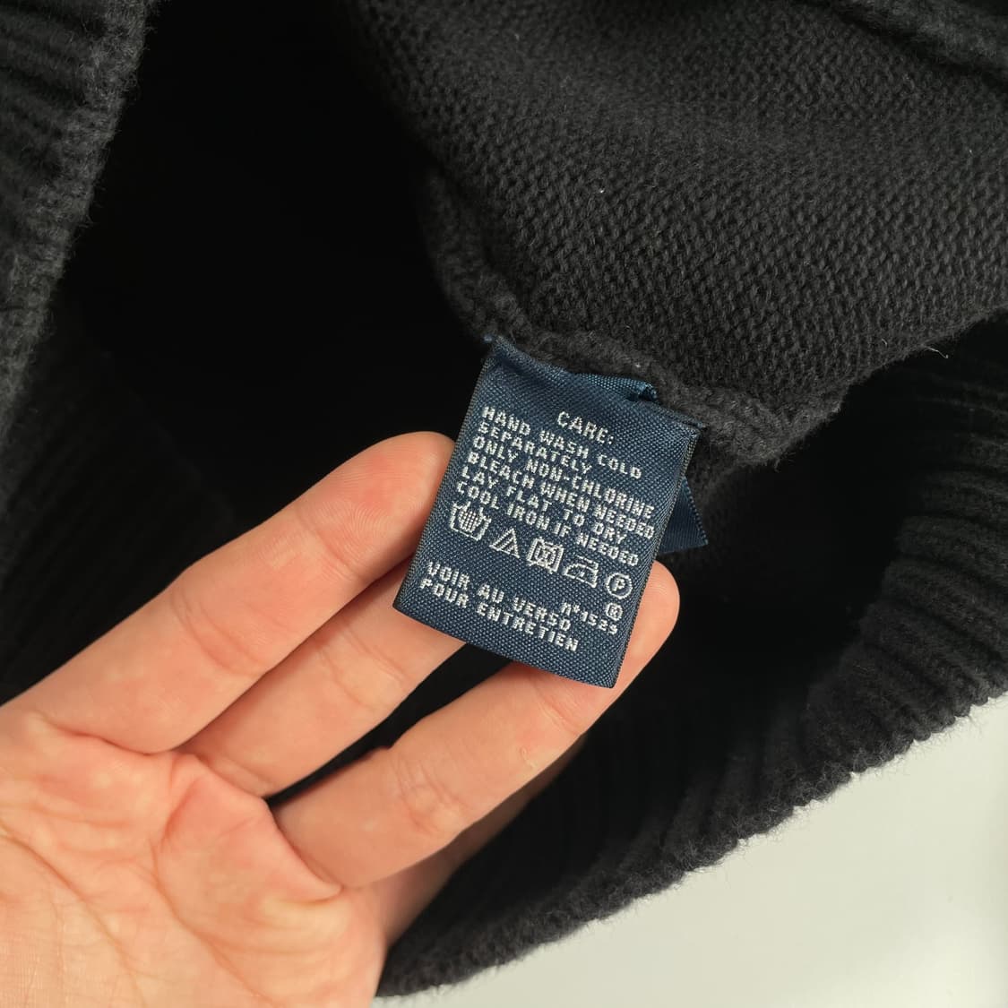 Polo 폴로 랄프로렌 우먼스 블랙 블랙 사이드 케이블 집업 가디건 상품이미지6