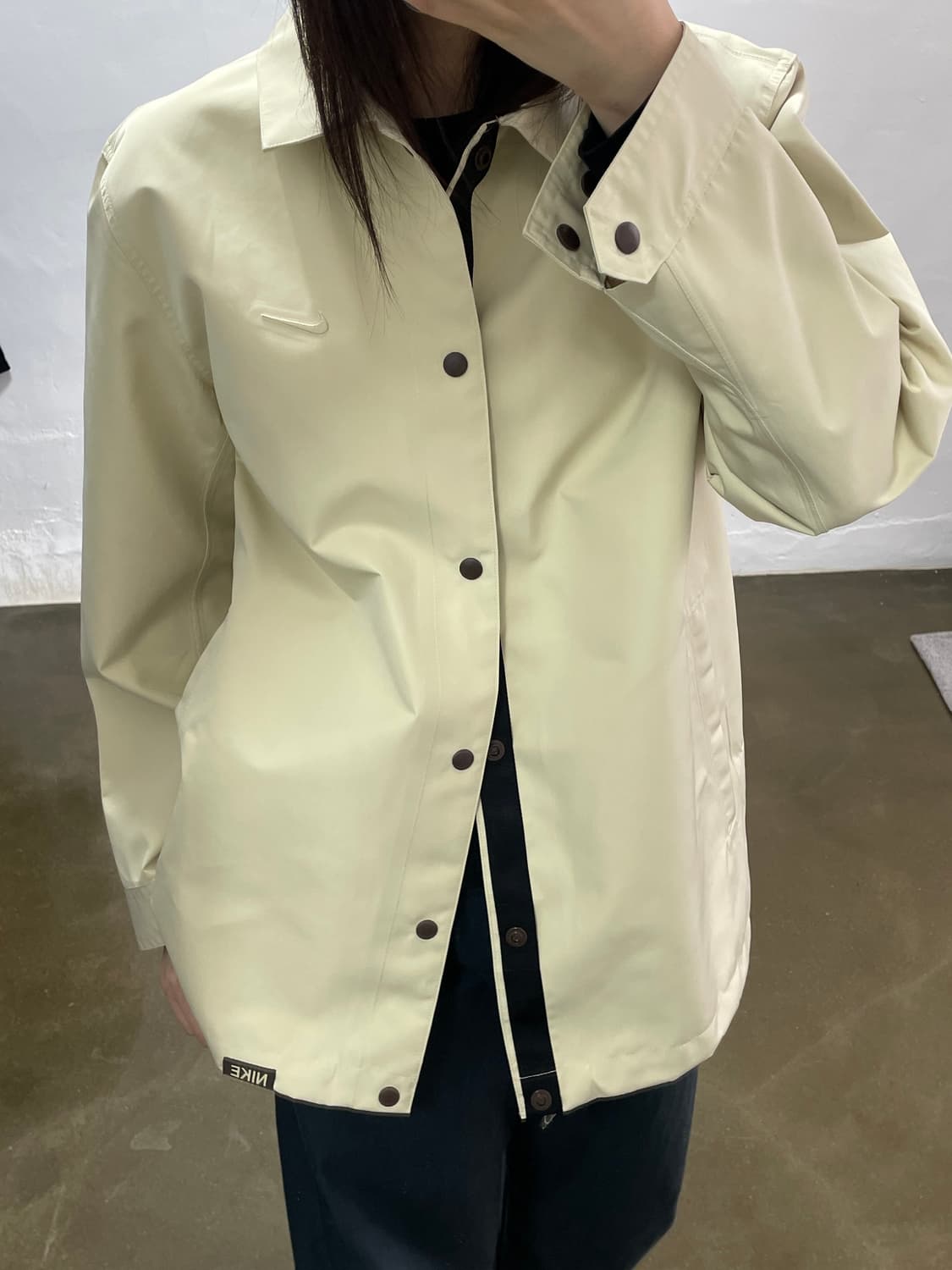 나이키 코치 자켓 베이지 M 상품이미지3