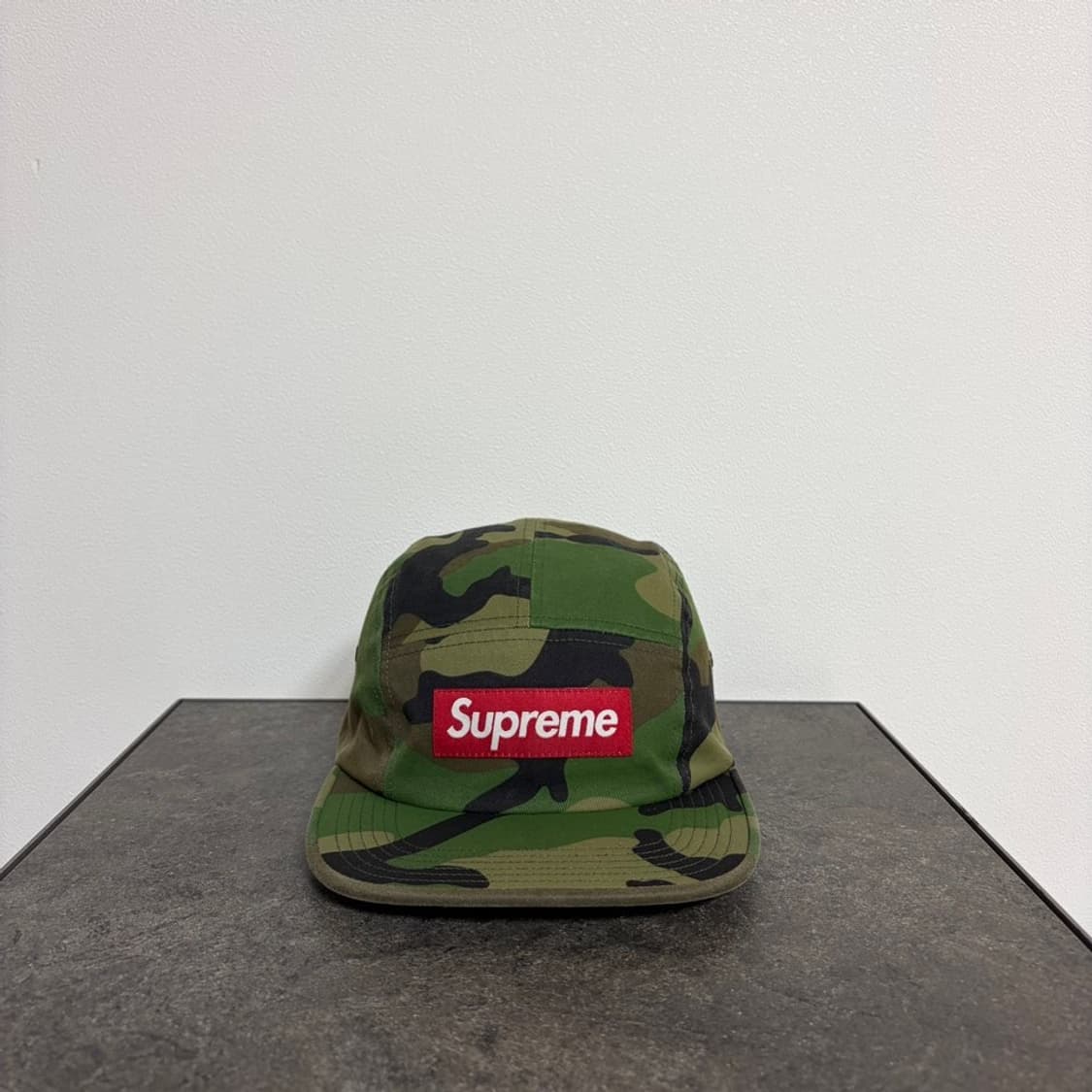 (OS) 슈프림 박스로고 캠프캡 모자 우드랜드 카모 상품이미지1