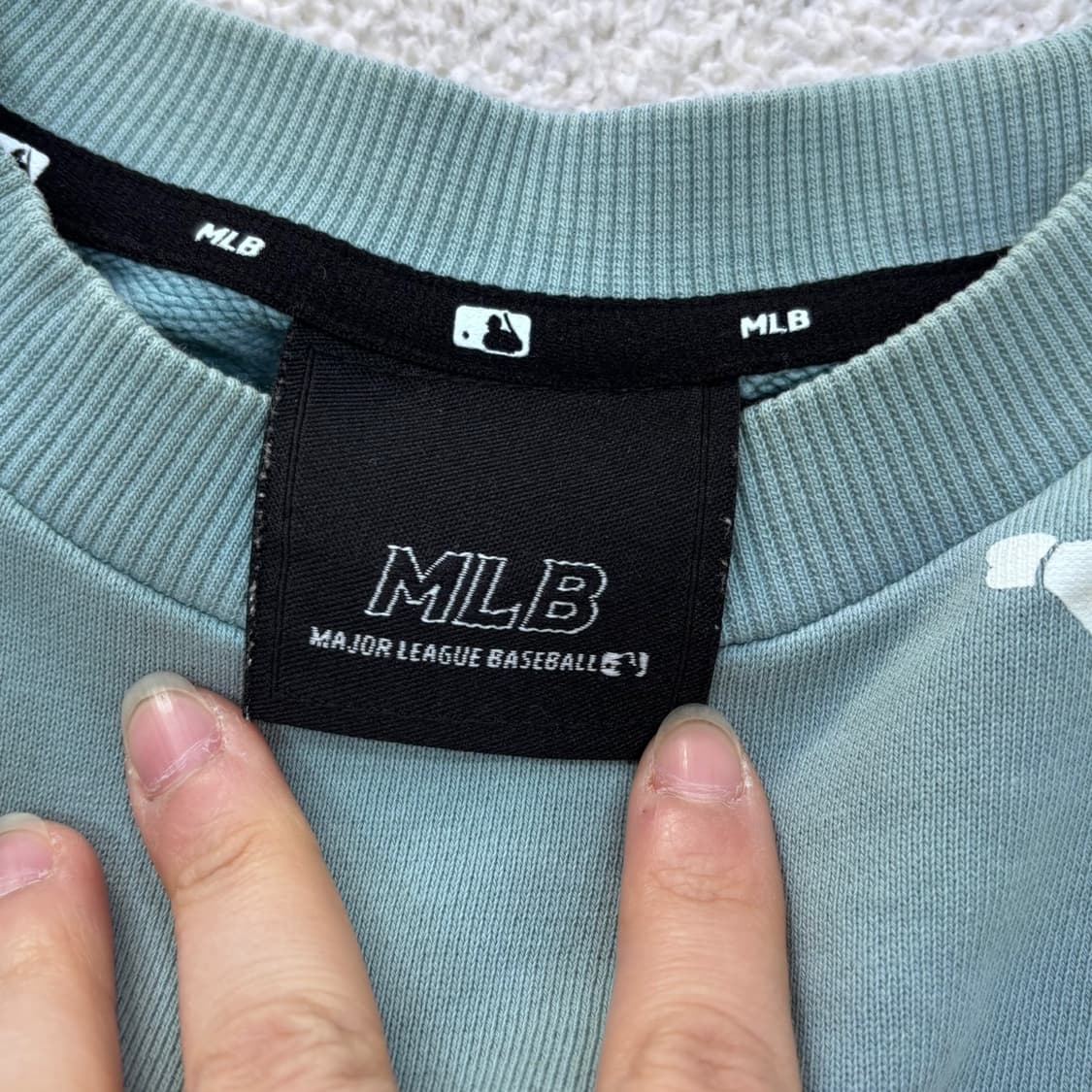 S MLB 빅로고 맨투맨 티셔츠 0323E 상품이미지3