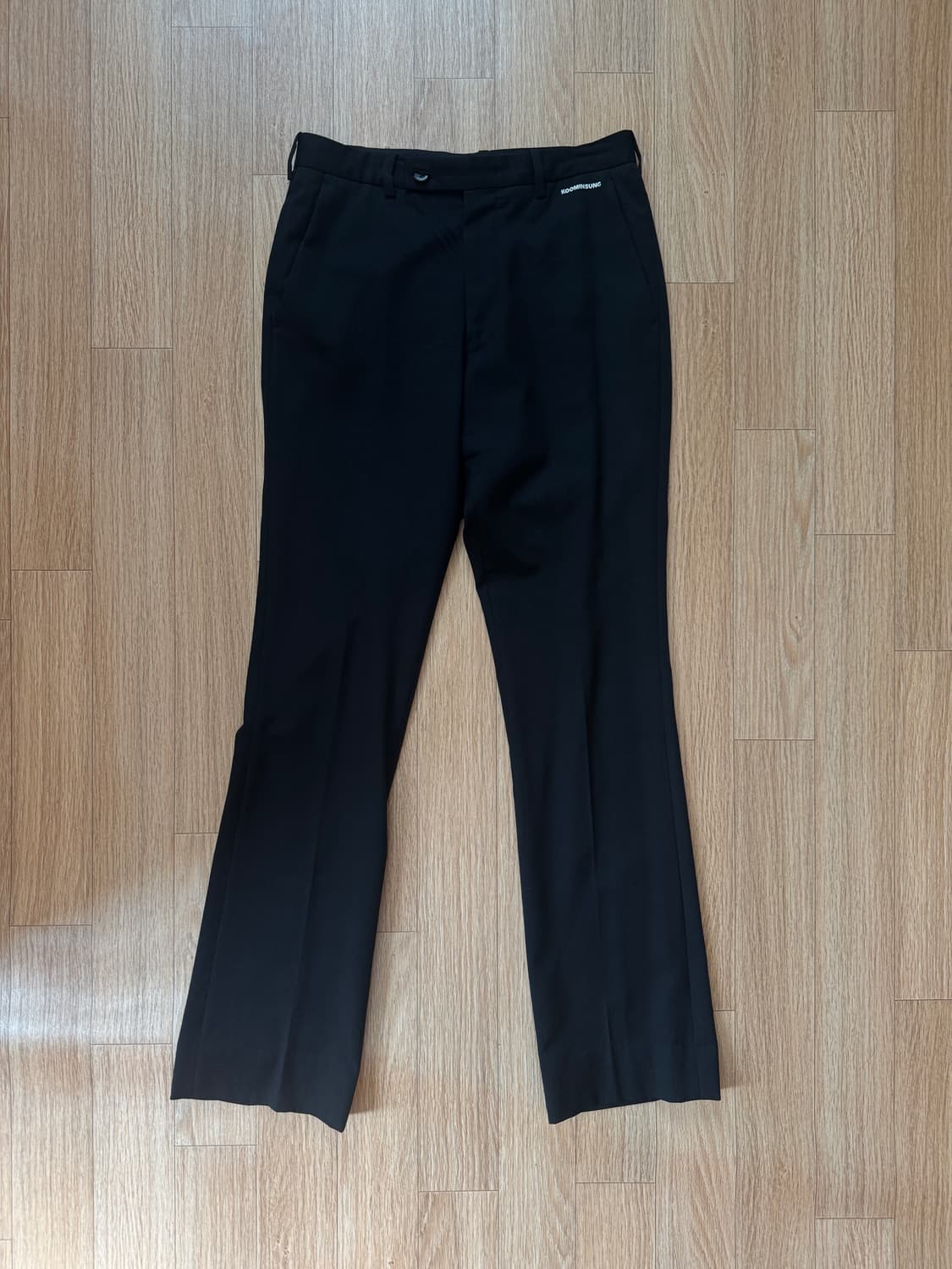 구민성 flared cut pants in wool gabardine 상품이미지1