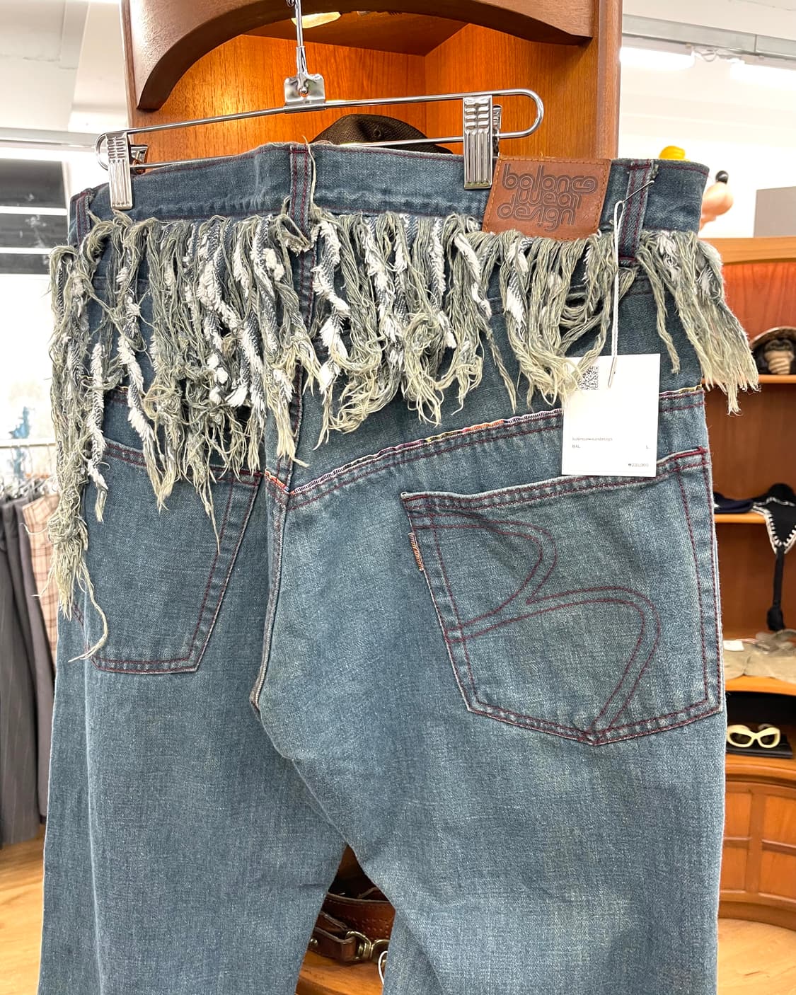 [L] bal 발란스디자인웨어 프린지 데님 팬츠 상품이미지7