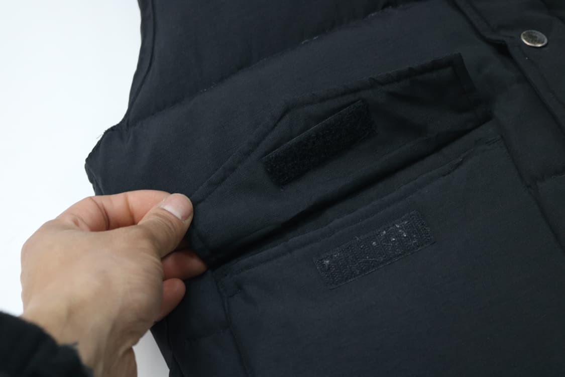 SABUROKU 사부로쿠 빈티지 블랙 다운 패딩 베스트 (M-L) 상품이미지4