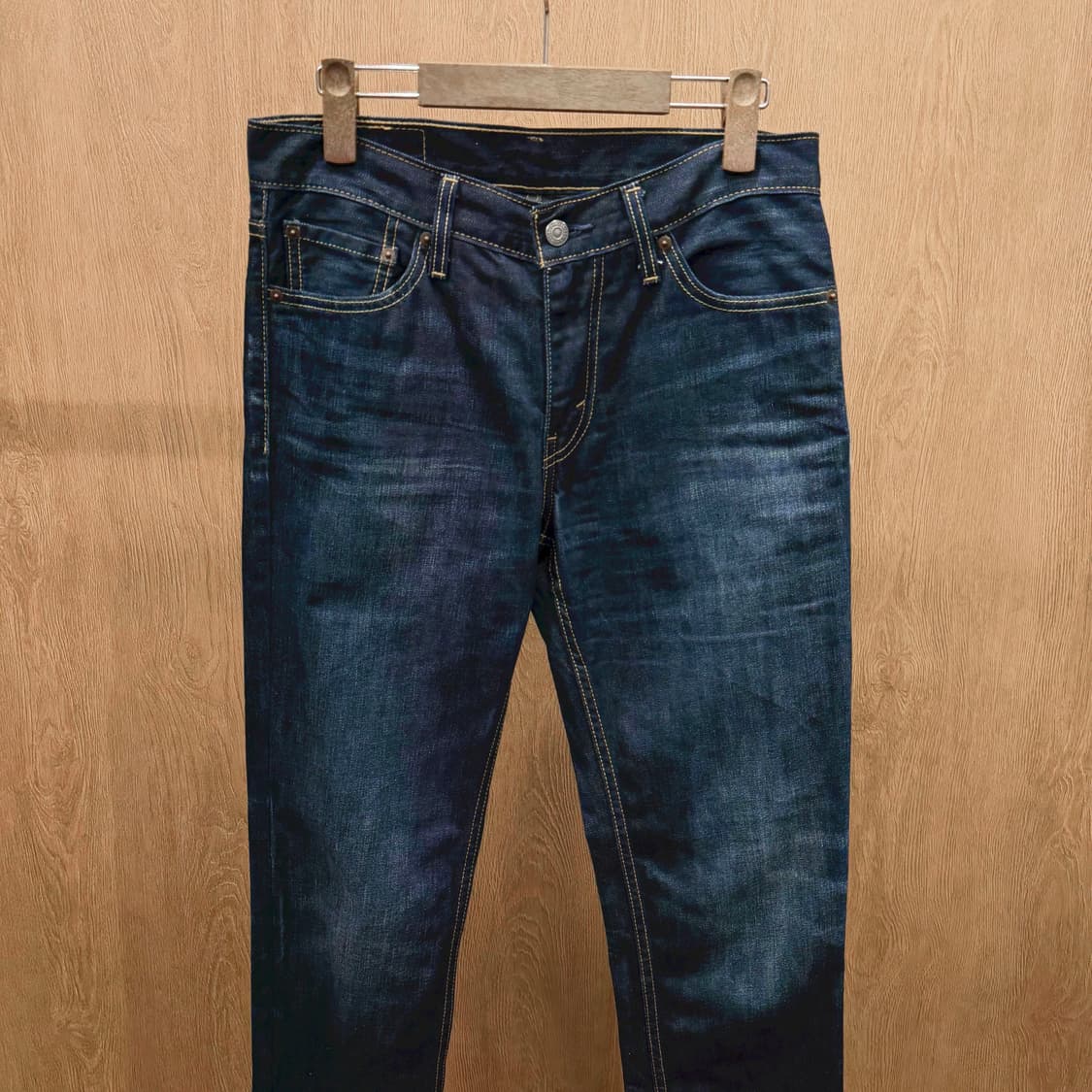 리바이스 511 데님 팬츠 포켓 레드 로고 탭 디테일 스트레이트핏 블루 상품이미지4