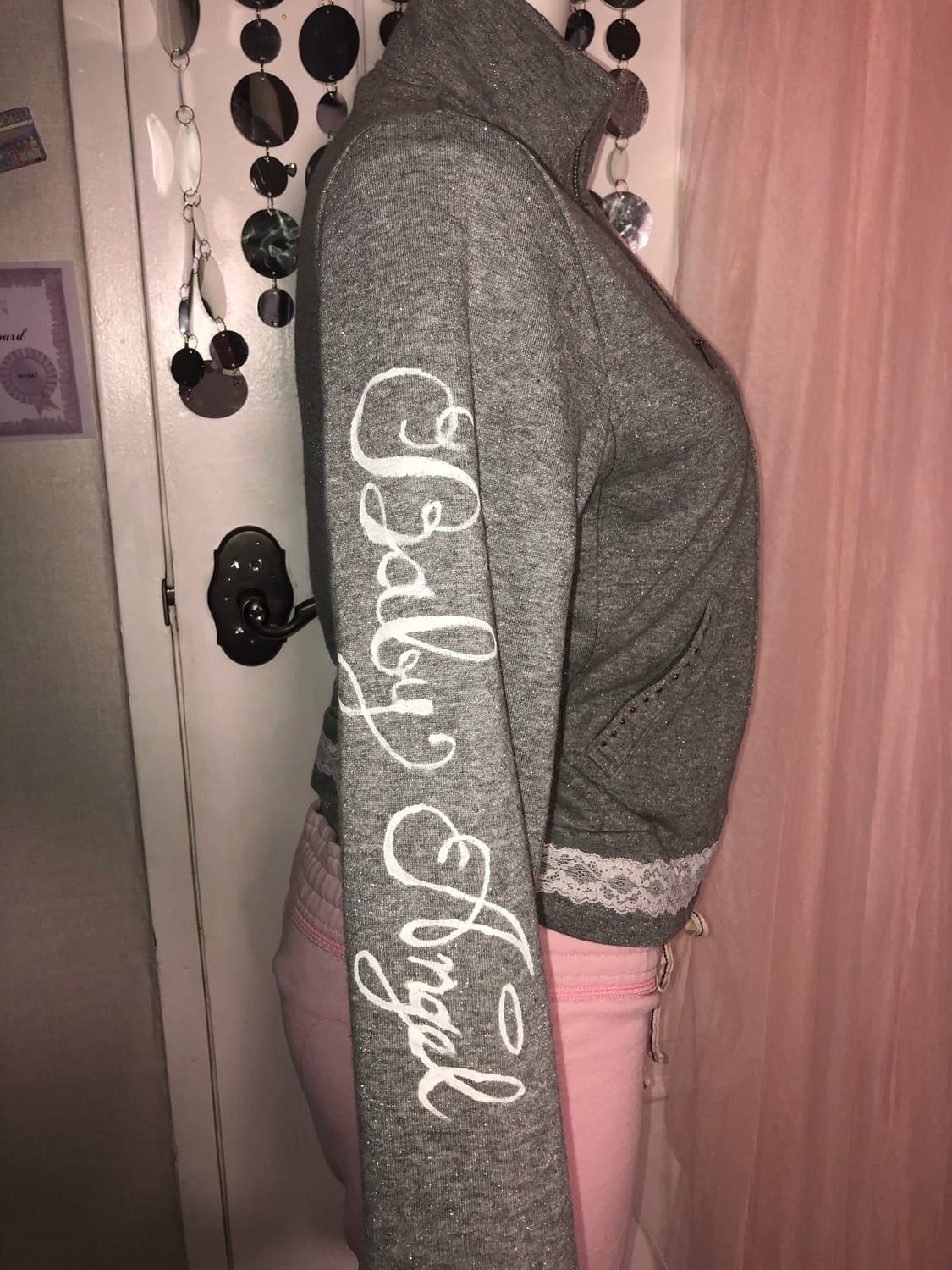 gray ribbon cubic lettering outer 상품이미지5
