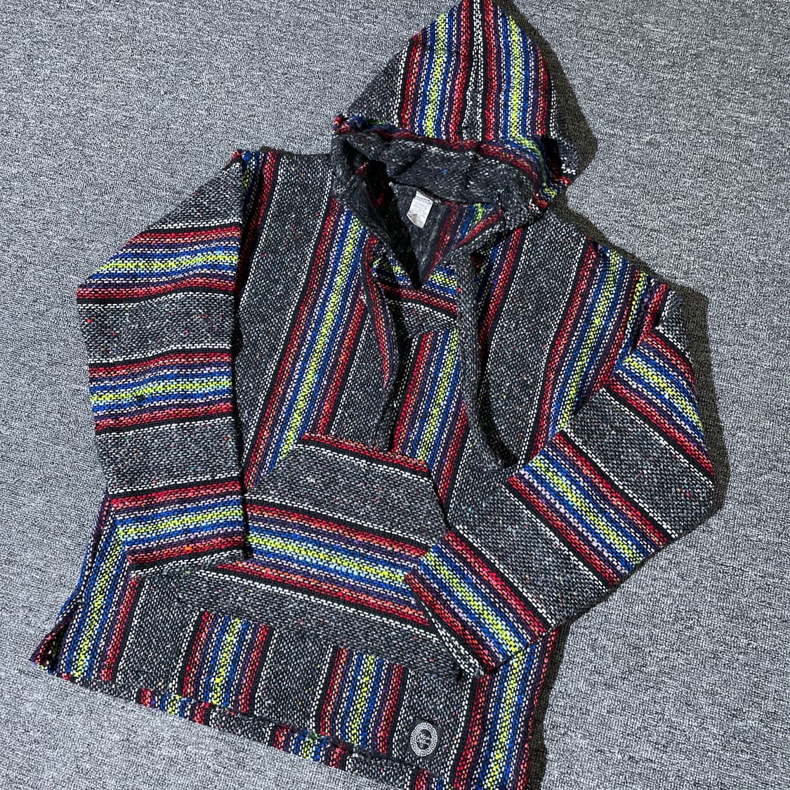 Made in Mexico 케이블 패턴 니트 후드티 M 상품이미지1