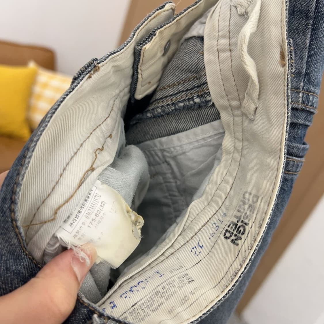 빈티지 데님 카고팬츠 청바지 32인치 C04085  상품이미지3