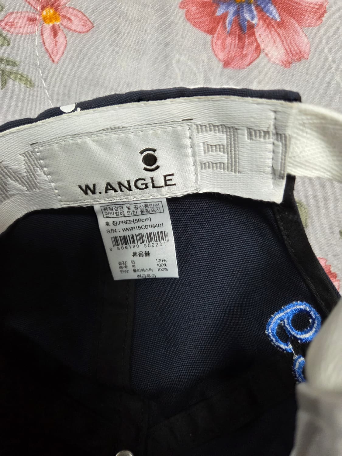 와이드앵글 네이비 캡 모자56~58 상품이미지7