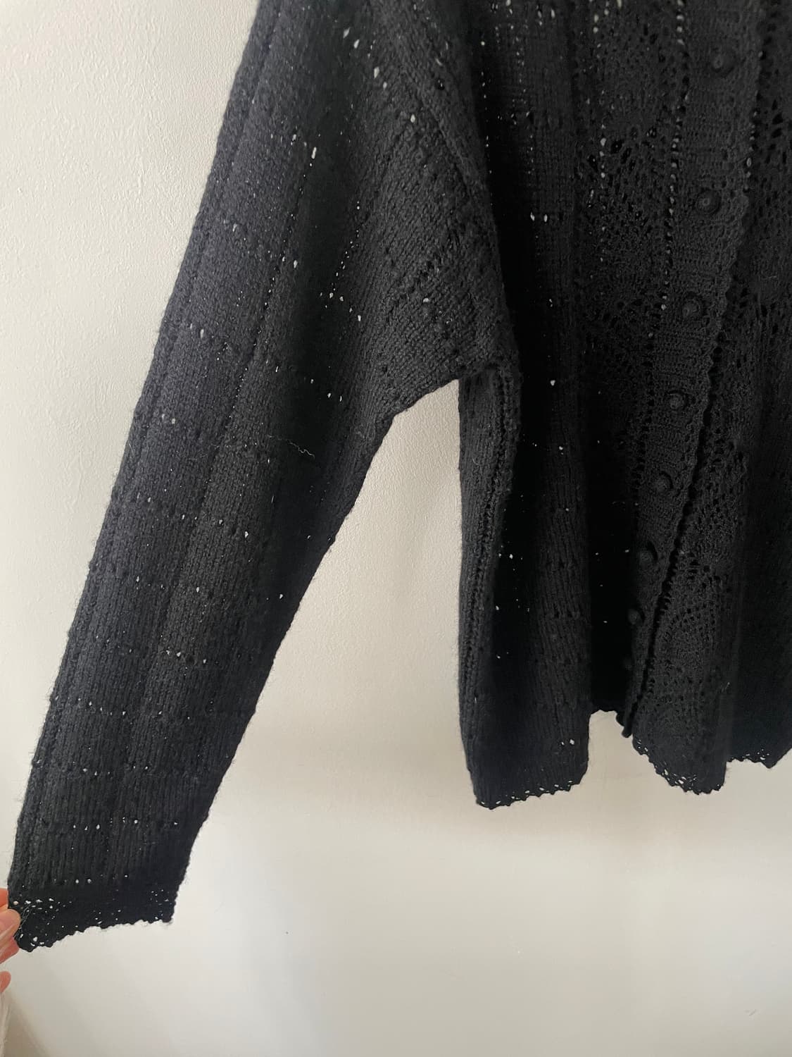 vintage crochet wool cardigan 상품이미지4