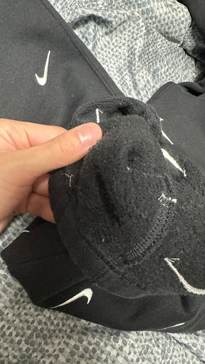 [M] 나이키랩 lab 스우시 로고 스웨트팬츠 블랙 상품이미지5